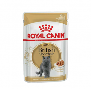 Корм для британских короткошерстных кошек Royal canin british shorthair 85 г пауч в соусе